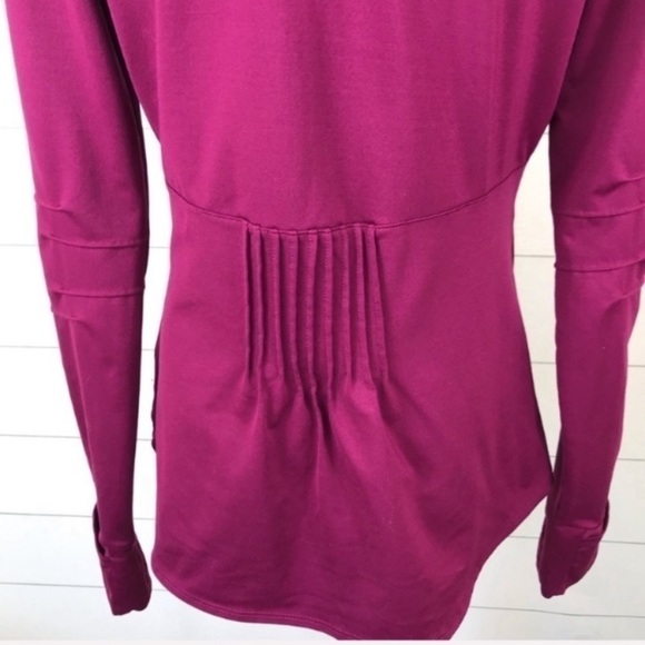 𝅺ATHLETA Malibu 1/2 Zip Running Top Long Sleeve S - Picture 4 of 9